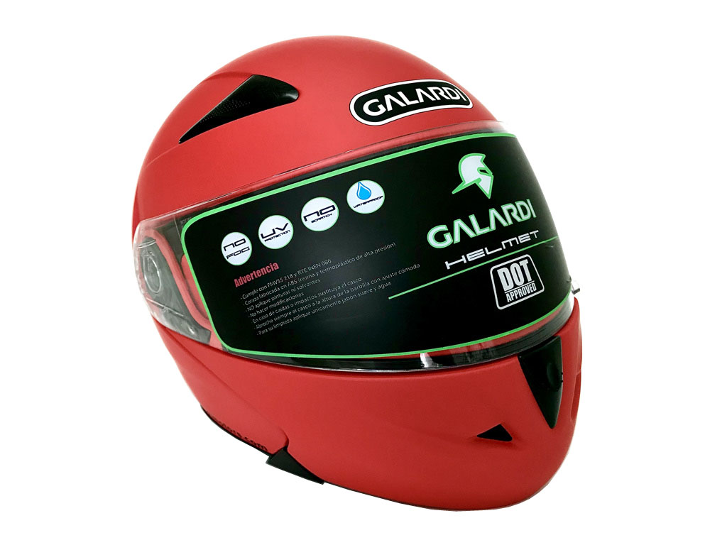 CASCO GALARDI DOT 803 ROJO MATE XXL