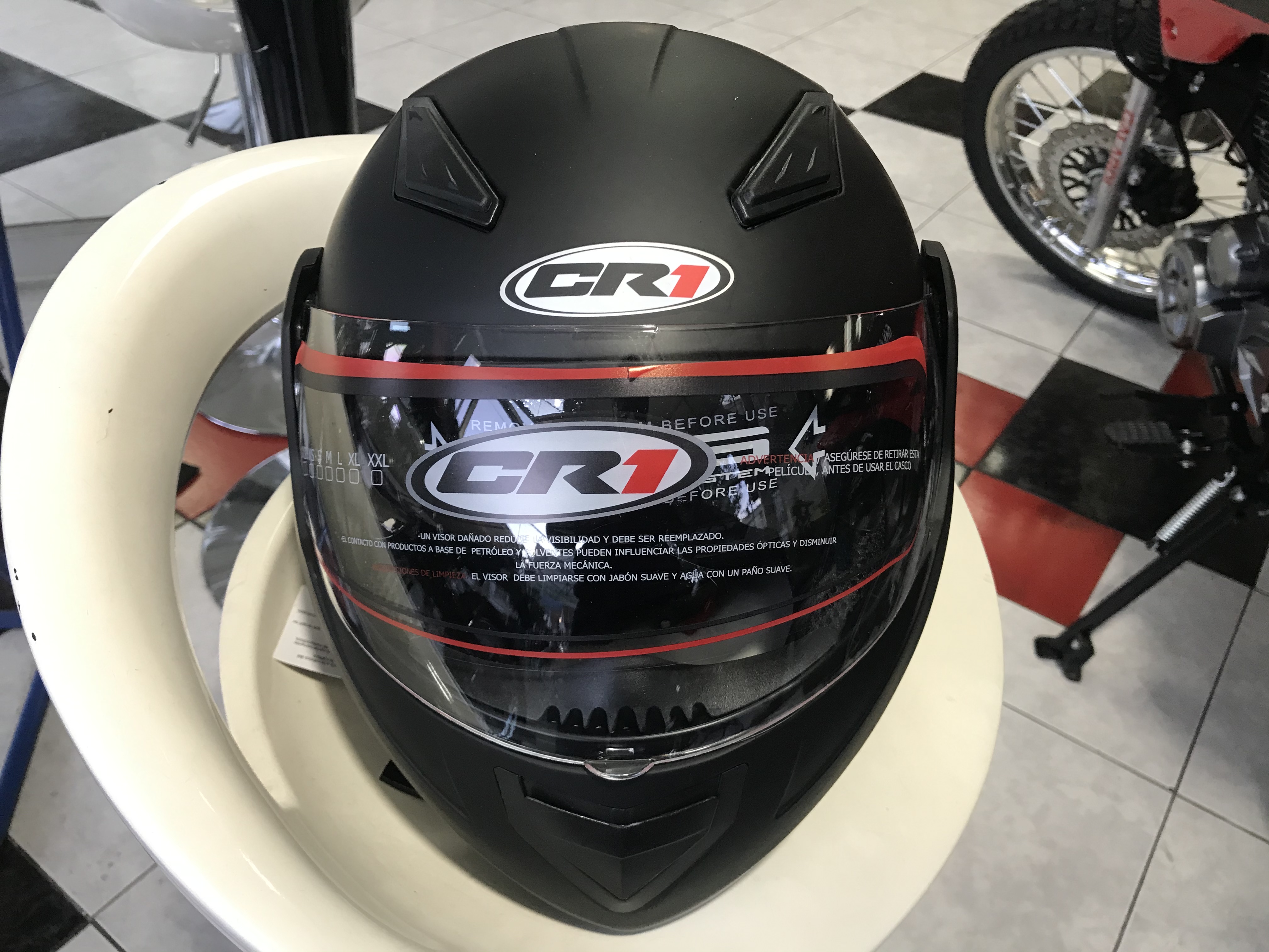 Casco CR1 C100DV Negro Mate M