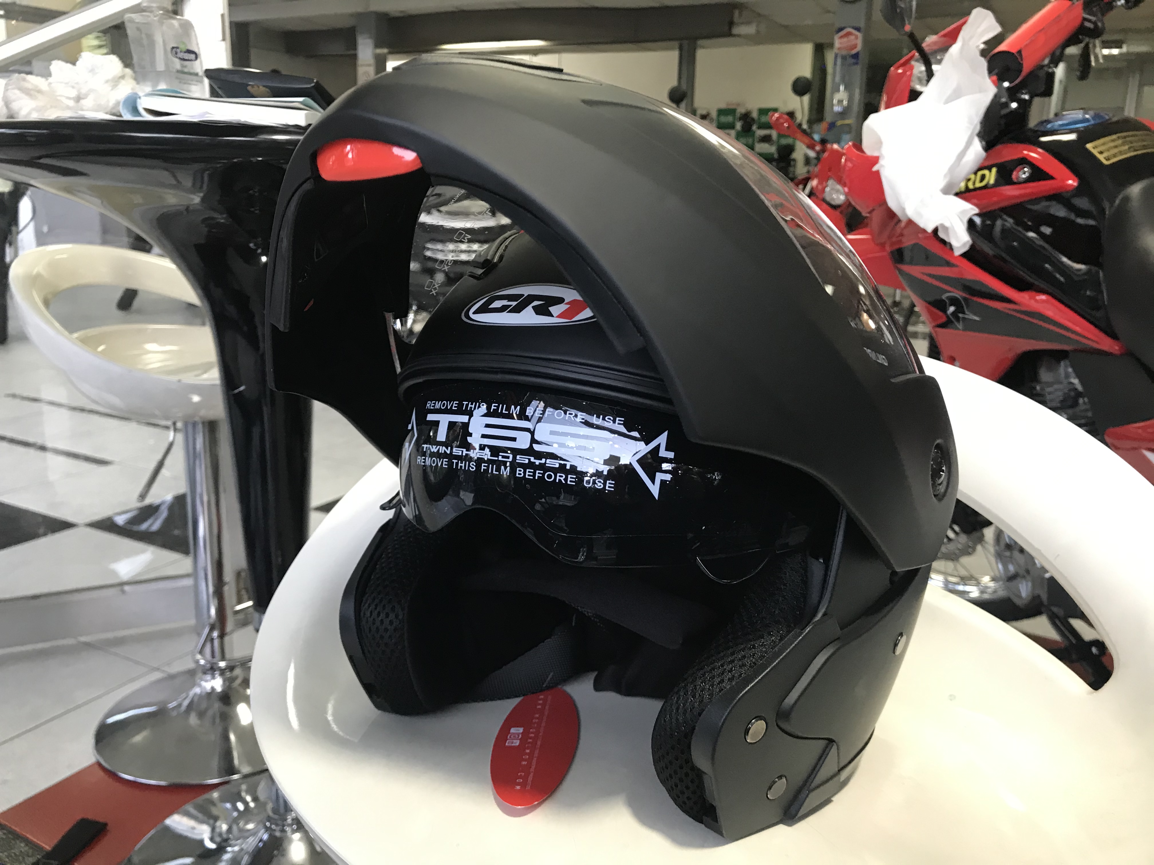 Casco CR1 C100DV Negro Mate L