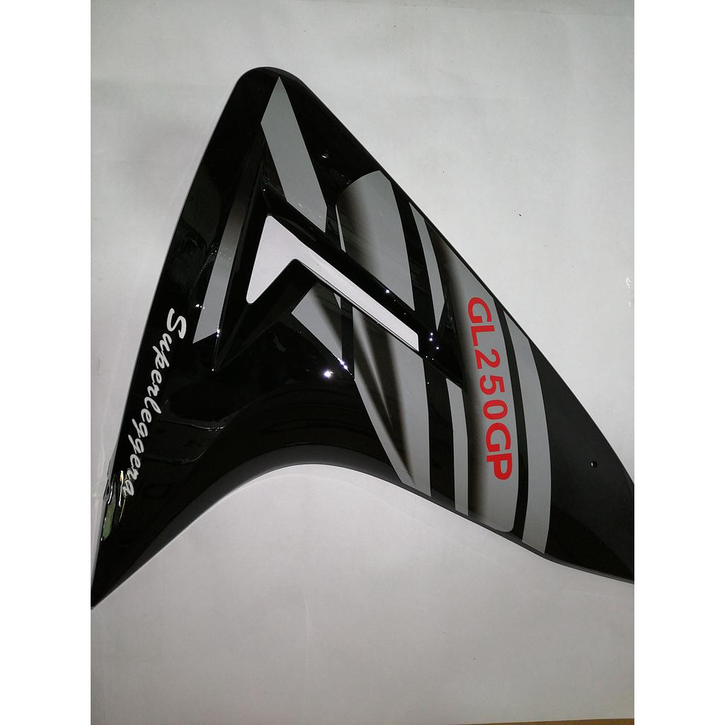Tapa plástico lateral cobertor inferior derecho GP250 NEGRO